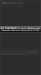 Mobile Screenshot of bdsminc.net